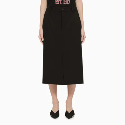 Balenciaga Black Pencil Skirt