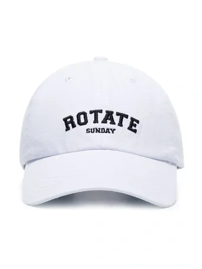 Rotate Birger Christensen White Logo-embroidery Baseball Cap