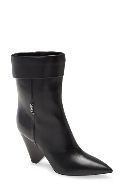 Saint Laurent Niki Bootie In Nero