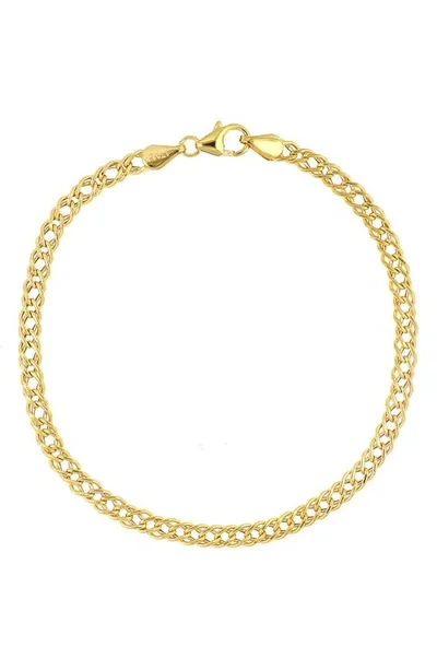 Bony Levy 14k Gold Double Diamond Shaped Link Bracelet In 14k Yellow Gold