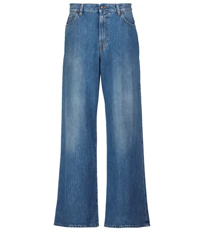 The Row Egli High-rise Wide-leg Jeans In Blue