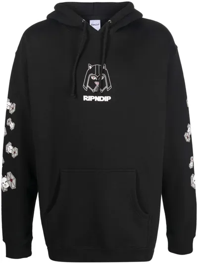 Ripndip Far Far Away Graphic-print Hoodie In Black