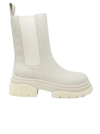 Ash Mustang Cream Ankle Boots