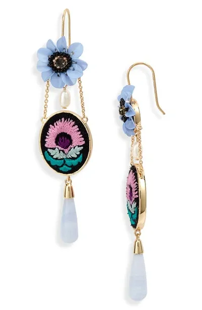 Mignonne Gavigan Pari Drop Earrings In Baby Blue