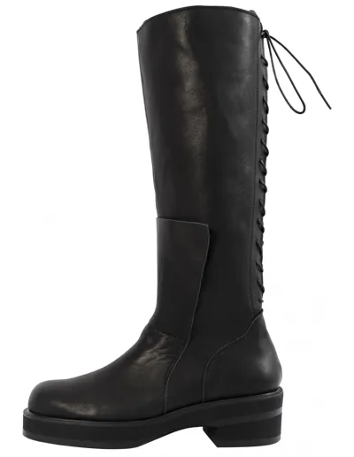 Yohji Yamamoto Black Leather Boots