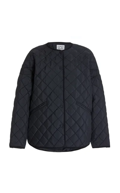 Totême Oversized Quilted Jacket In Black