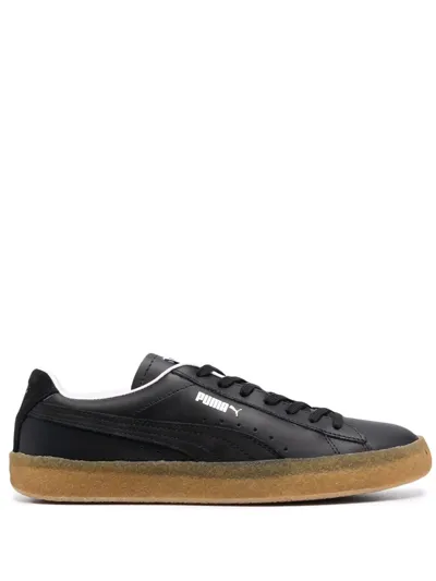 Puma Side Logo-print Sneakers In Schwarz