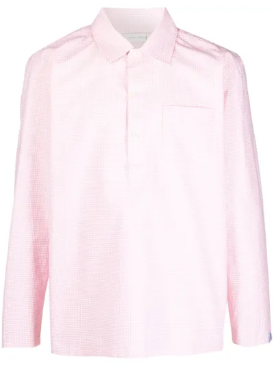 Mackintosh Military Gingham-check Shirt In Rosa