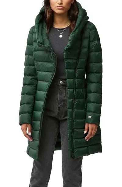 Soia & Kyo Soraya Hooded Down Coat In Evergreen