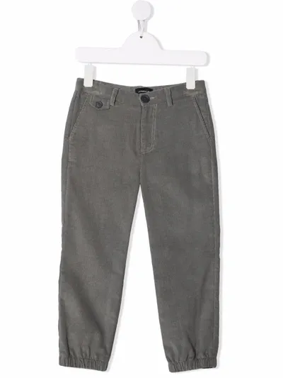 Monnalisa Kids' Side Striped Tailored Trousers In Grey