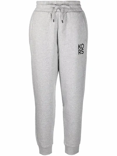 Michael Michael Kors Logo Drawstring Tracksuit Bottoms In Grey