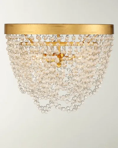 Crystorama Fiona 3-light Antique Gold Ceiling Mount