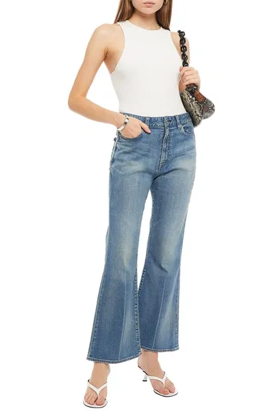 Simon Miller High-rise Bootcut Jeans In Blue