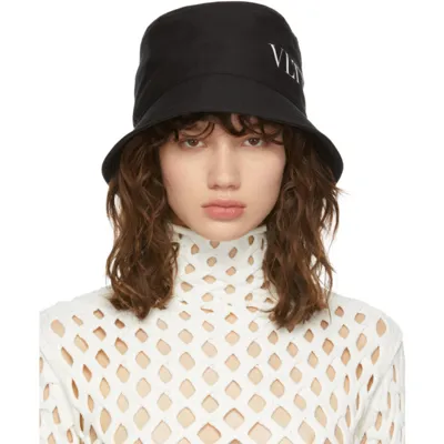 Valentino Garavani Black Vltn Bucket Hat