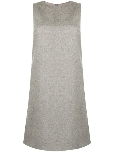 Paule Ka Flannel Shift Dress In Grey