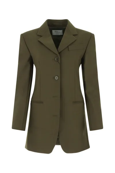 Sportmax Dark Green Peter Single-breasted Blazer