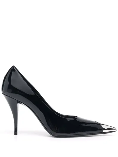 Saint Laurent Vesper Pumps In Black Patent Leather