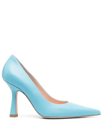 Liu •jo Light Blue High Pump In Leather