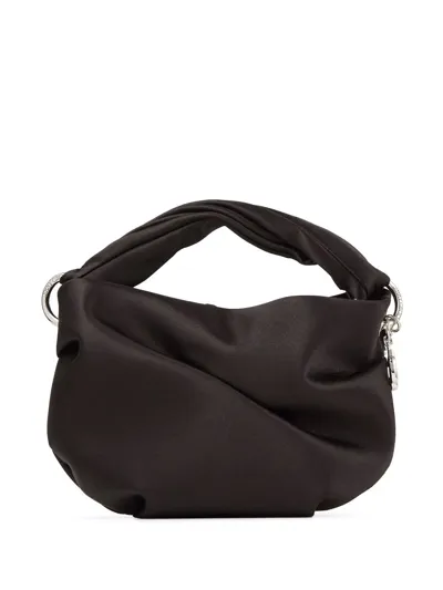 Jimmy Choo Bonny Satin-finish Tote Bag In Black