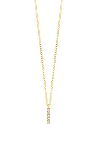 Bony Levy Icon Pavé Diamond Initial Pendant Necklace In 18k Yellow Gold - I