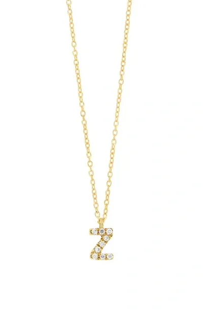 Bony Levy Icon Pavé Diamond Initial Pendant Necklace In 18k Yellow Gold - Z