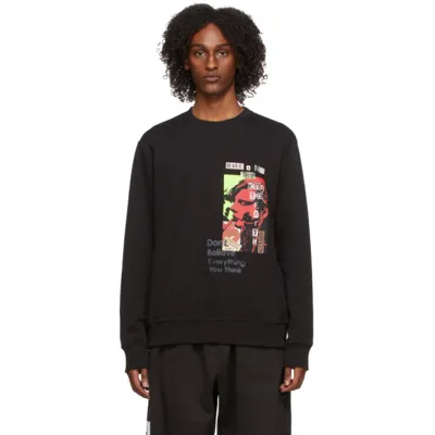 Faith Connexion Black Graphic Sweatshirt In 009blk