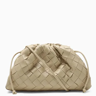 Bottega Veneta Beige Intercalator Mini Pouch Bag In Brown