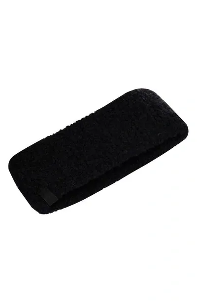 Allsaints Teddy Fleece Headband In Black