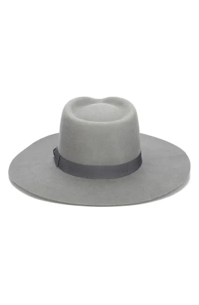 San Diego Hat Julian Felted Wool Fedora In Grey