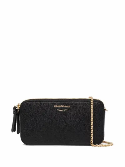 Emporio Armani Wallet With Chain In Schwarz