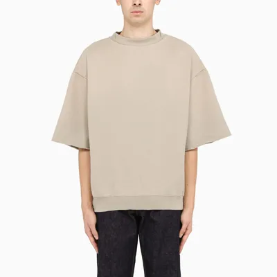 Fear Of God Overlapped Crewneck Cotton-jersey Sweatshirt In Vintage Paris Sky