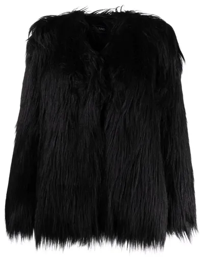 Styland Faux-fur Jacket In Black