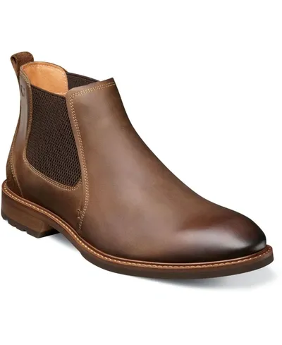 Florsheim Men's Lodge Plain Toe Gore Boot - Medium In Brown In Cognac