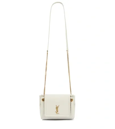 Saint Laurent Nolita Mini Leather Shoulder Bag In Crema Soft