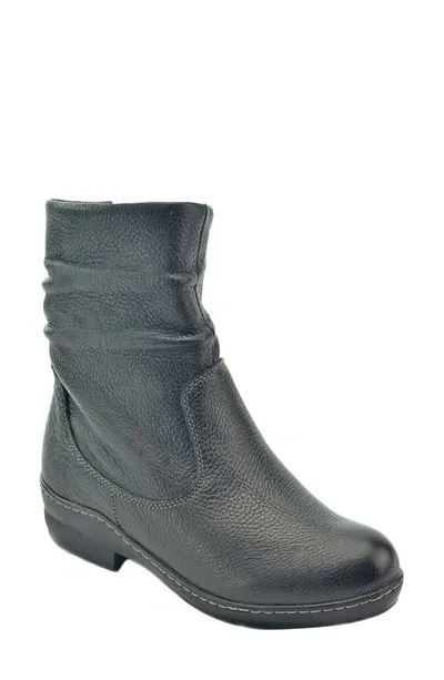 David Tate Viola Leather Bootie In Black