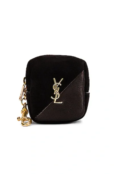 Saint Laurent Jamie Charm Pouch In Nero