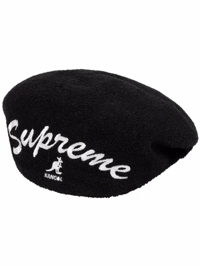 Supreme X Kangol Bermuda 504 Hat In Schwarz