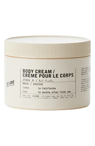 Le Labo Basil Body Cream 8.3 Oz. In Multi