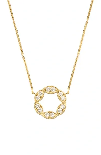 Kimai Empress Lab Created Diamond Pendant Necklace In Yellow Gold