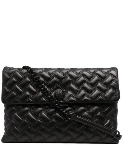 Kurt Geiger Xxl Kensington Drench Quilted Tote Bag In Black