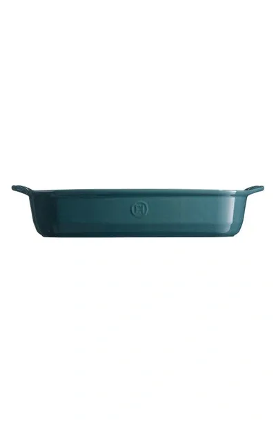 Emile Henry Ultime Rectangular Ceramic Baking Dish In Blue