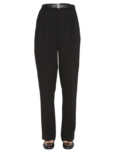 Tory Burch Regular Fit Trousers In Black