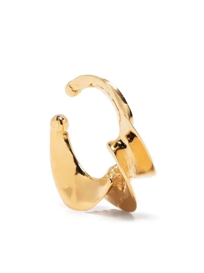 Annelise Michelson Wave Vermeil Earcuff In 金色