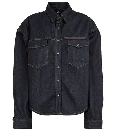 Wardrobe.nyc Denim Overshirt In Blue