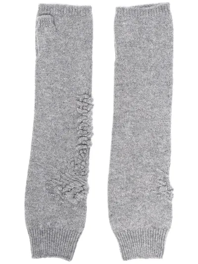 Barrie Cashmere Mittens In Grau