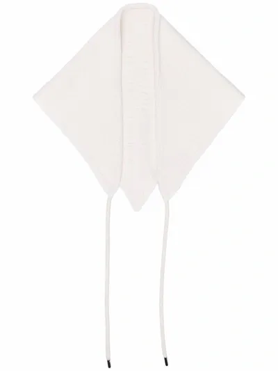 Barrie Draped-strap Cashmere Foulard In Nude