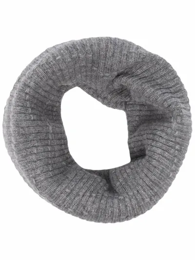 Barrie Ribbed-knit Cashmere Snood In Grau