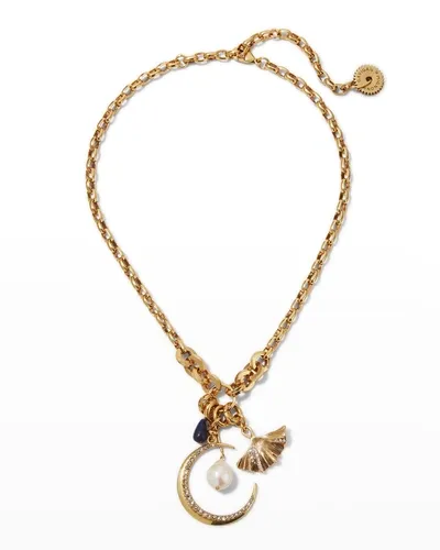 Mignonne Gavigan Moon Pendant Necklace In Gold