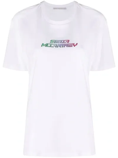 Stella Mccartney High Frequency Gel Logo T-shirt - Atterley In White