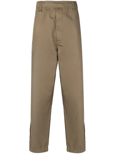 Izzue Straight-leg Chino Trousers In Braun